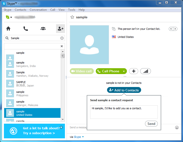 Skype: Adding Contacts - CodeSteps.