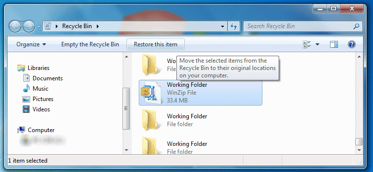 Restore Files