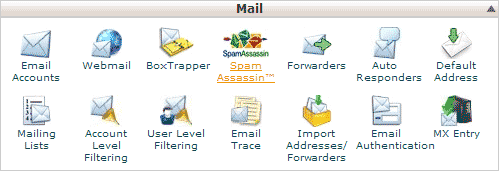 cPanel - SpamAssassin icon