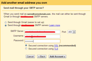 Gmail - Send mail through your SMTP Server