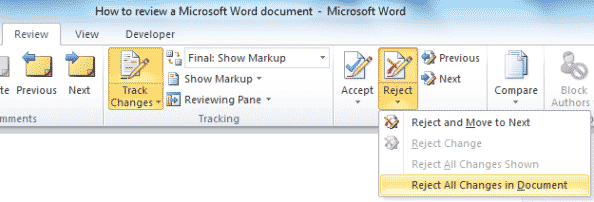 Microsoft Word - Review - Reject changes