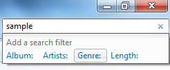 Microsoft Windows Explorer - Search filters - Music folder