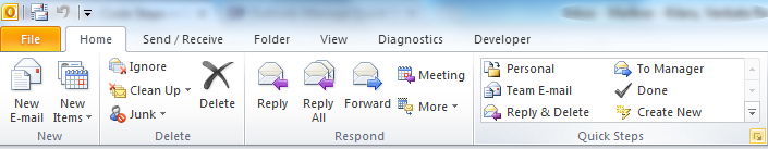 Microsoft Outlook - Manage Quick Steps icon