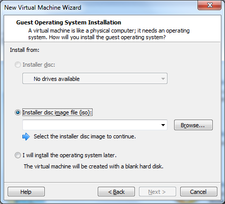 VMware Workstation 10 - "Guest Operating System Installation" window