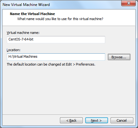 VMWare Workstation 12 - Name the Virtual Machine