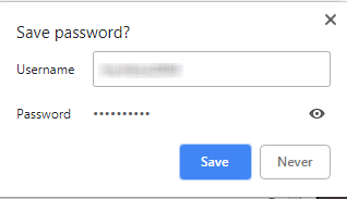 Google Chrome - Prompt to Save Passwords
