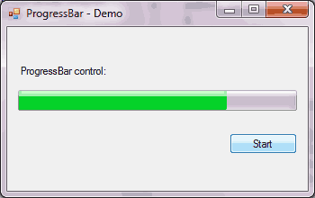 ProgressBar control - Demo