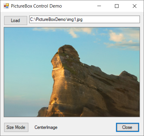 Usage of PictureBox Control