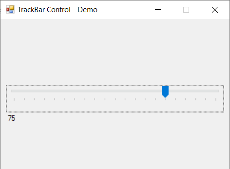TrackBar control - demo