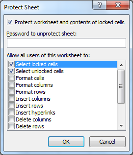 How to lock or protect cells in Excel?