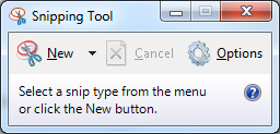 How to snip a menu using Snipping Tool?