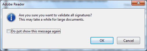 Adobe Reader - Prompt for validate all signatures