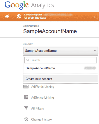 How to create or add an account in Google Analytics?