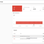 Google Search Console – New Coverage issue detected for site