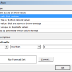 Microsoft Excel – Conditional Formatting