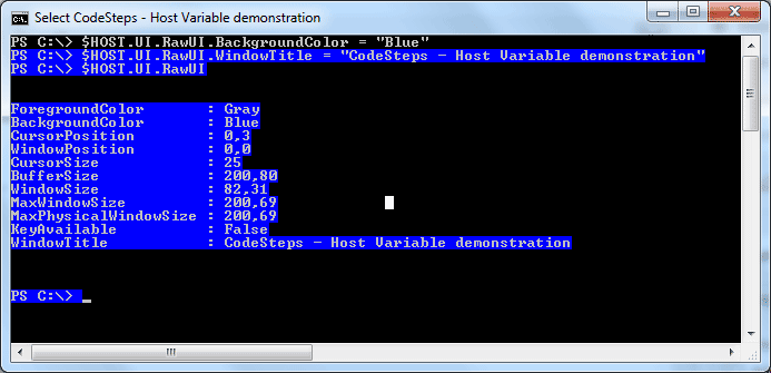 PowerShell Automatic Variables HOST HOME PWD And ERROR 