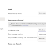 Microsoft Teams – How to change notification style?